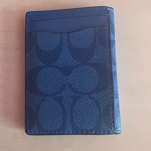 Coach magnetic clip money/card holder wallet